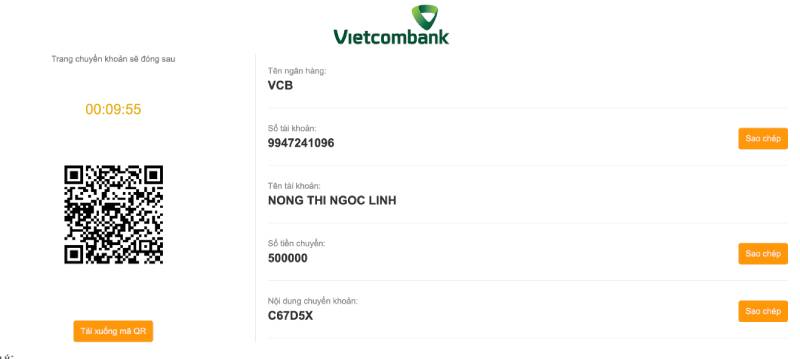 Bước 4: Xác nhận giao dịch và kiểm tra số dư