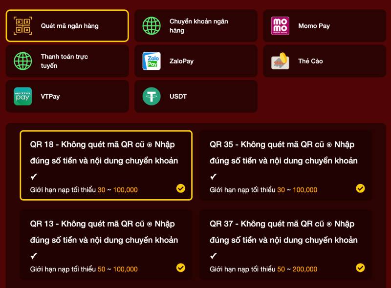 Quét mã ngân hàng