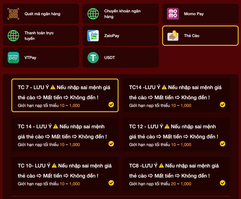 Thẻ cào điện thoại